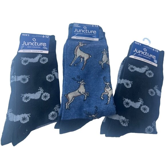 3 Pairs Greenbrier Intl, Inc. Juncture Men's Fashion Socks Shoe Size 6-12 (READ) - Picture 2 of 14